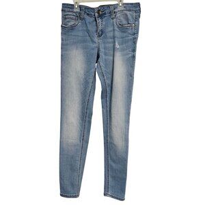 Womens 8 Kut From The Kloth Light Acid Wash Denim Jeans Skinny Slim Boho Summer